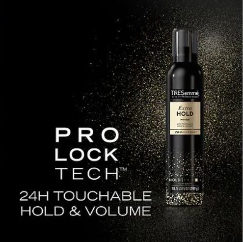 Tresemme Extra Hold Mousse 25h Touchable Hold & Volume Hold Level