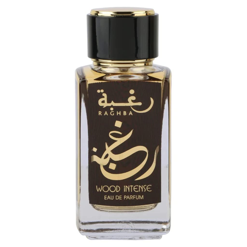 Raghba Wood Intense by Lattafa Perfumes Famous Rich Niche Oud Wood Intense