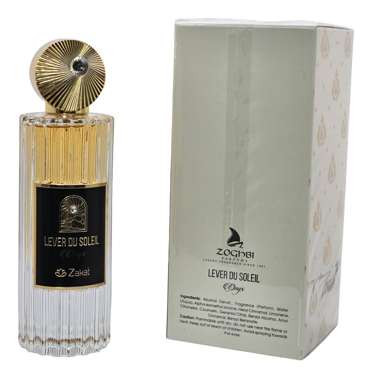 Lever Du Soleil Onyx Eau De Parfum By Zakat Zoghbi Parfums 80ml