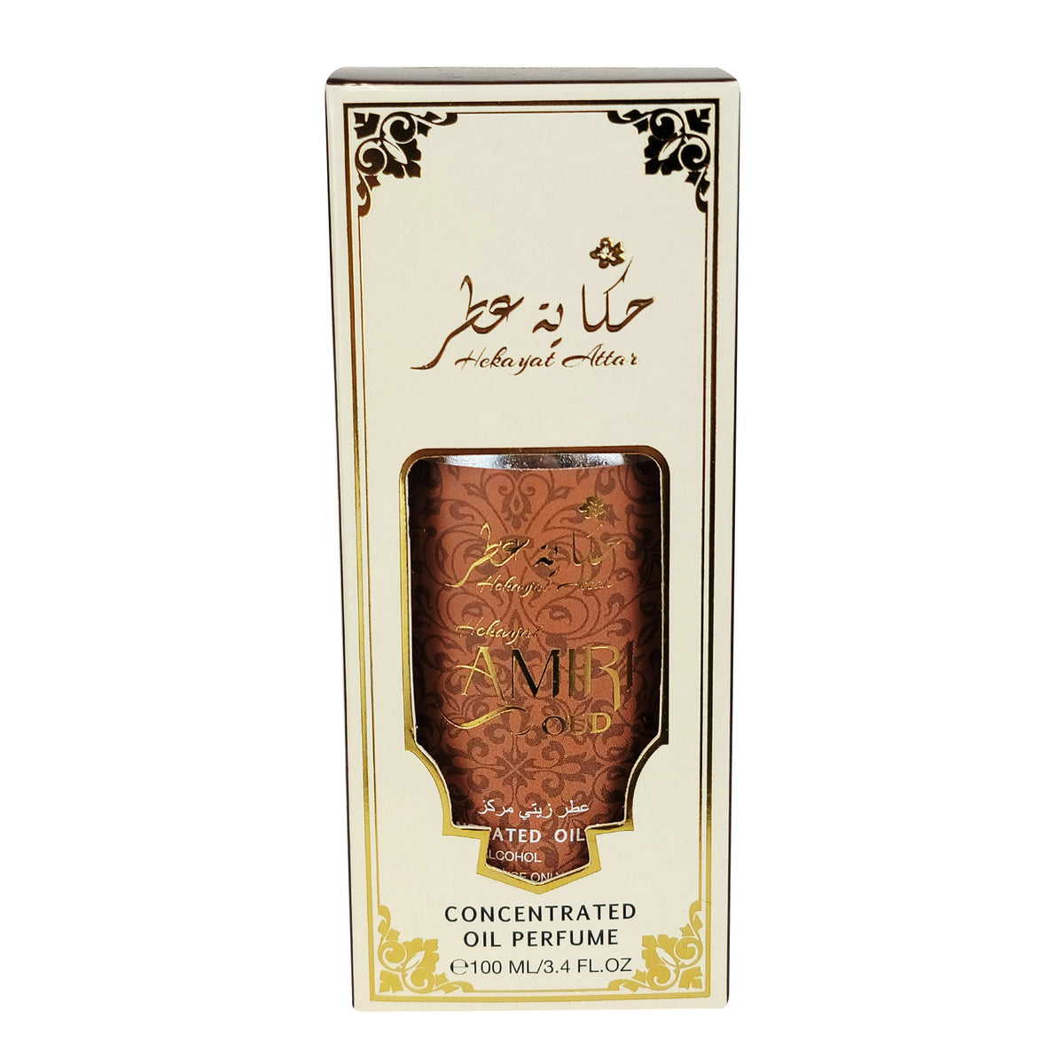 Amiri Oud Concentrated Oil Perfume 100ml by Hekayat Attar Triple Traders