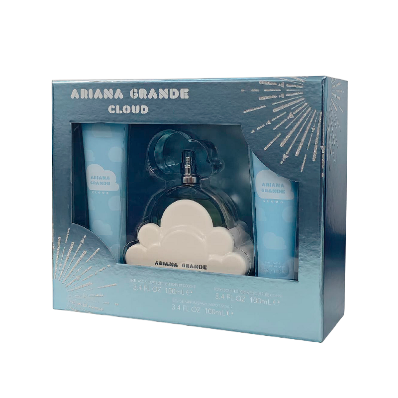 Ariana Grande Cloud 3pc Set 3.4oz EDP + 3.4oz Shower Gel + 3.4oz