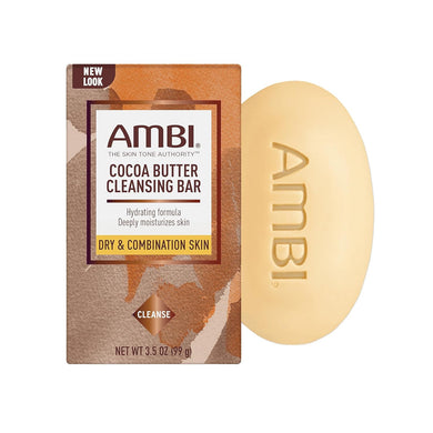 Cocoa Butter Cleansing Bar Hydrating formula Moisturizing Soap Bar By Ambi 3.5 oz