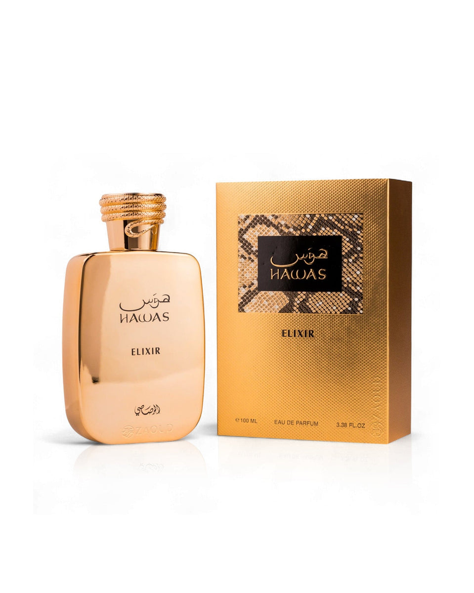 Hawas Elixir Eau De Parfum Spray for Men by Rasasi 3.4 oz – Triple