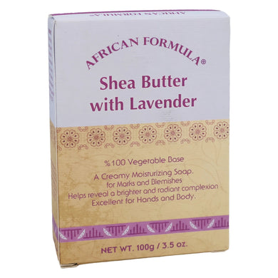 Shea Butter With Lavender Bar Soap 3.5 oz By African Formula Made In Jordan