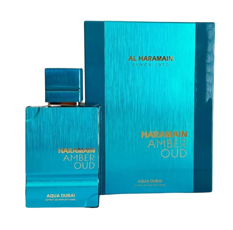 香水(男性用) Al Haramain Amber Oud Aqua Dubai 100 ml. Haramain Aqua Dubai Amber Oud Eau De Parfum By Al Haramain 100ml
