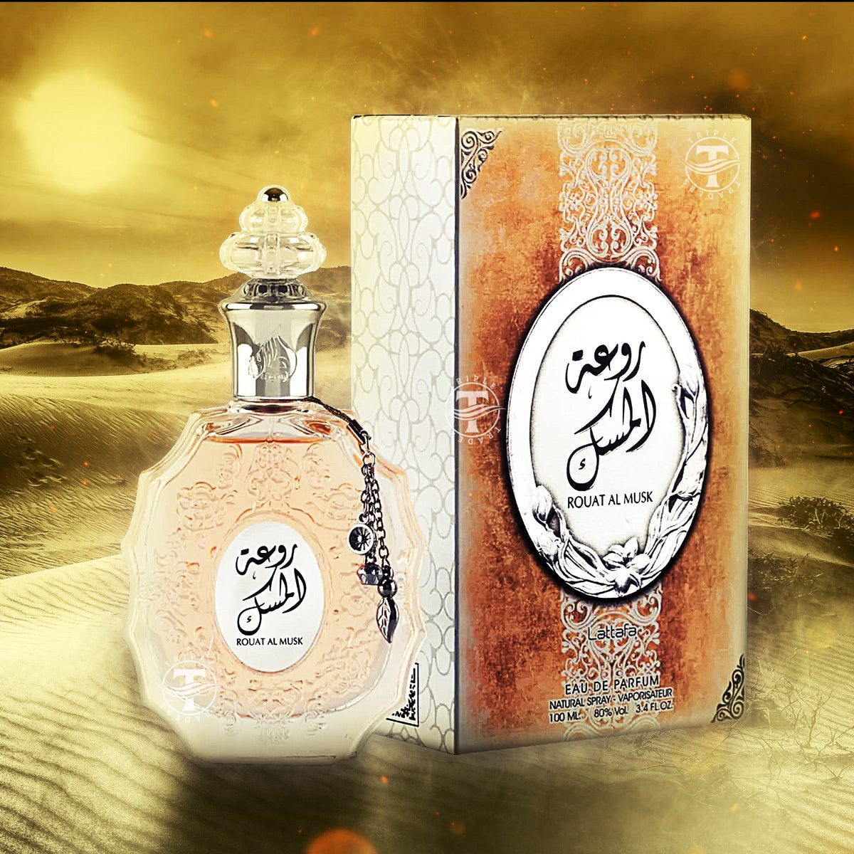 Rouat Al Musk Eau De Parfum By Lattafa 100ml 3.4 FL OZ Oriental