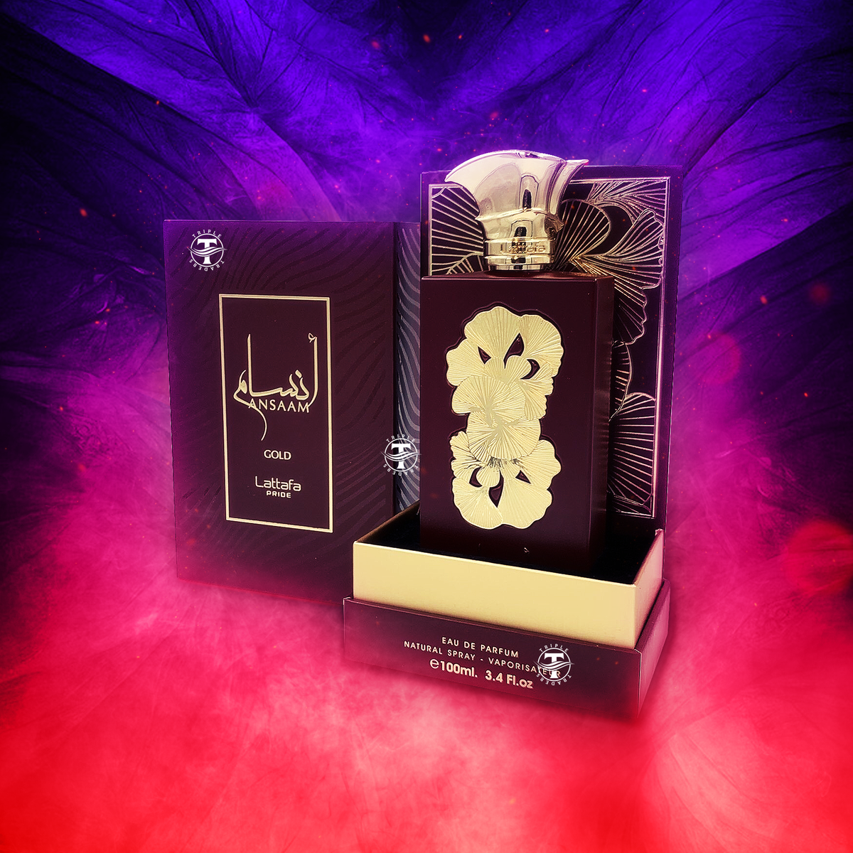 Ansaam Gold By Lattafa 100ml 3.4 FL OZ Eau De Parfum – Triple Traders