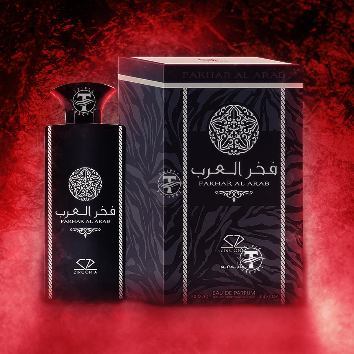 Fakhar Al Arab Eau De Parfum By Zirconia 100ml 3.4 FL OZ Triple