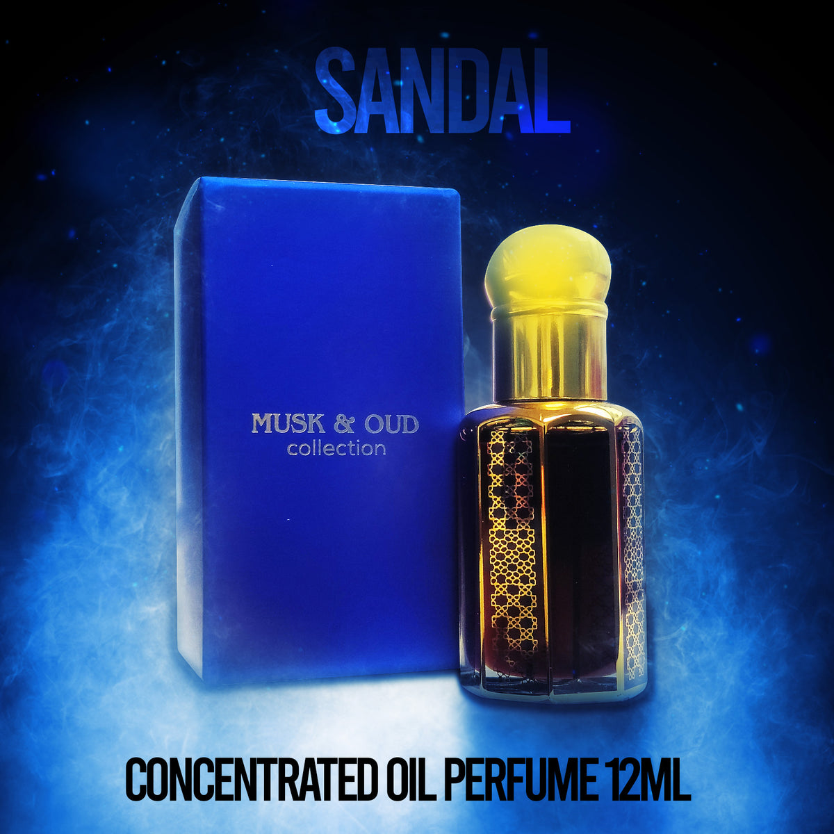 Sandal 12ml Premium Perfumed Oil Hekayat Attar Musk & Oud Collec