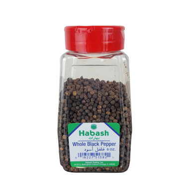 Whole Black Pepper 6oz By Habash Imported