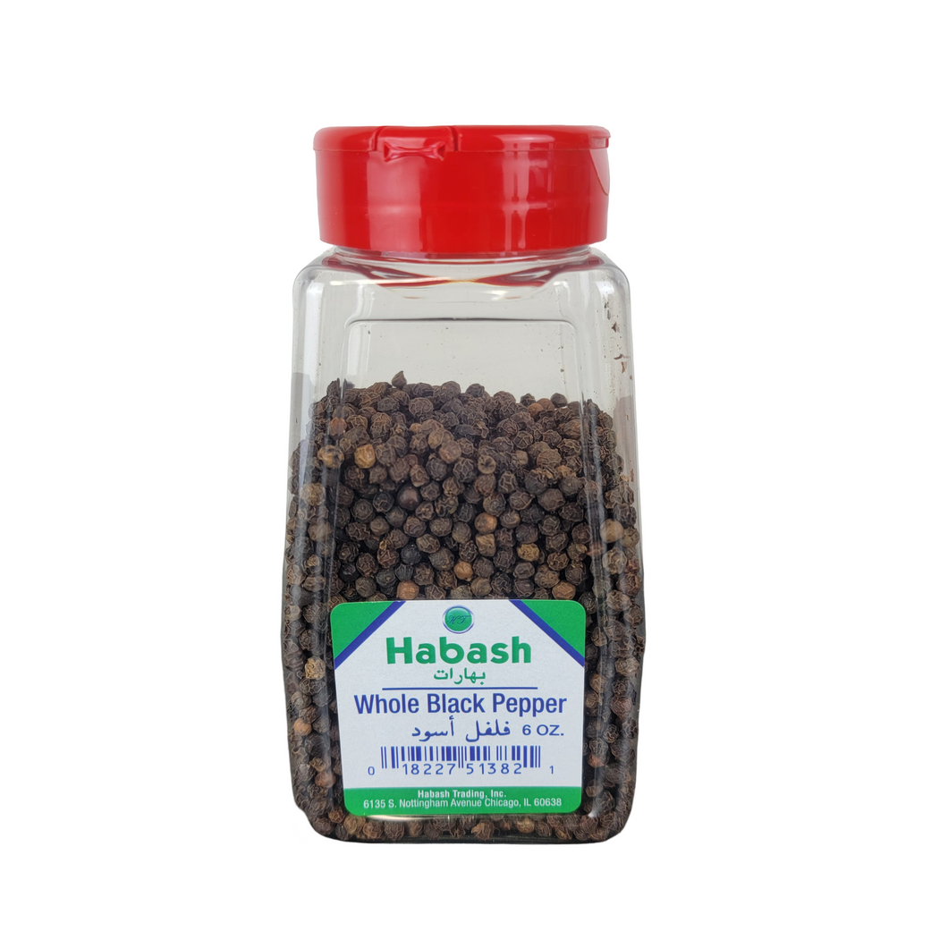 Whole Black Pepper 6oz By Habash Imported