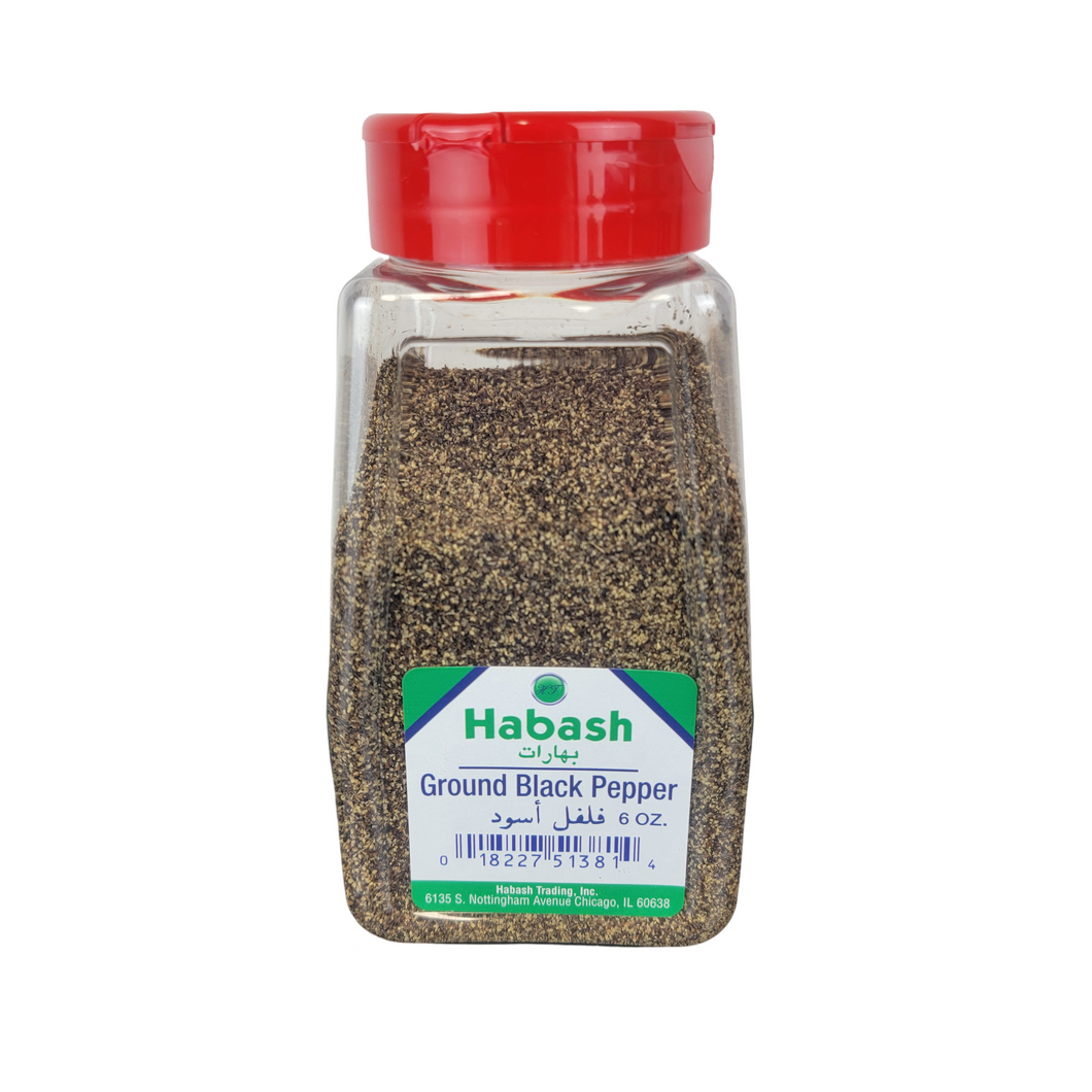 Ground Black Pepper 6oz By Habash Imported
