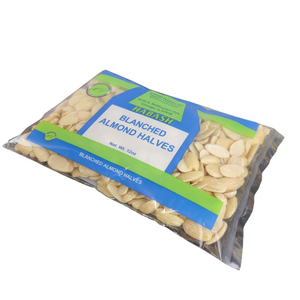 Blanched Almond Halves Net Wt. 12 oz By Habash