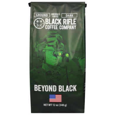 Beyond Black Dark Ground Coffee By Black  Rifle Coffee Company 12 oz (340g)