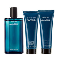 Davidoff Cool Water for Men EDT 3 piece Gift Set (4.2oz EDT, 2.5oz shower gel, 2.5oz after shave)