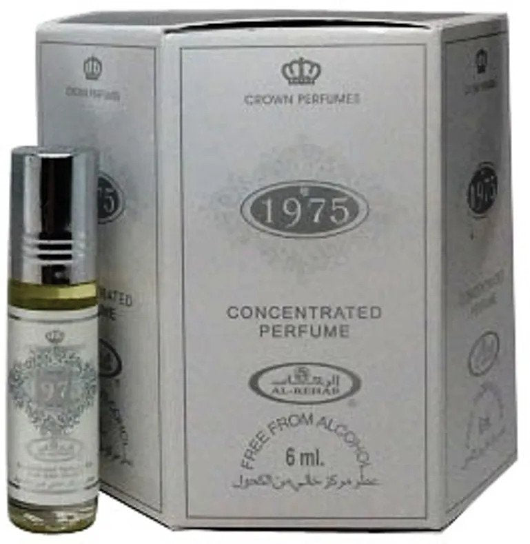 1975 6ml  Roll-On Perfume Oil By Al-Rehab Crown Perfumes (Box Of 6)