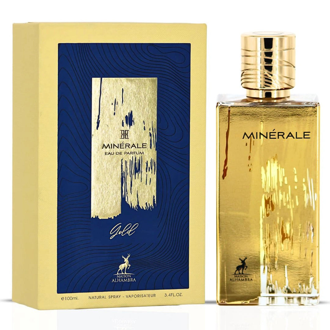 香水(男性用) Maison Alhambra Minerale Gold Minerale Gold Eau De Parfum By Maison Alhambra 100ml 3.4 Fl Oz
