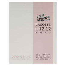 Lacoste Women's L.12.12 Eau de Toilette Rose Eau Fraiche EDT Spray 100/3.4 oz