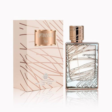 Optimystic Her Eau De Parfum By Fragrance World 100 ML 3.4 FL OZ inspired by Burberry Her