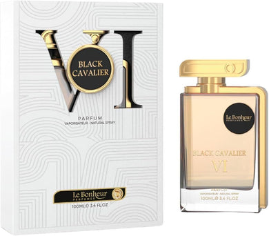 Black Cavalier VI Eau De Parfum By Le Bonheur Perfumes 100ml 3.4 FL OZ