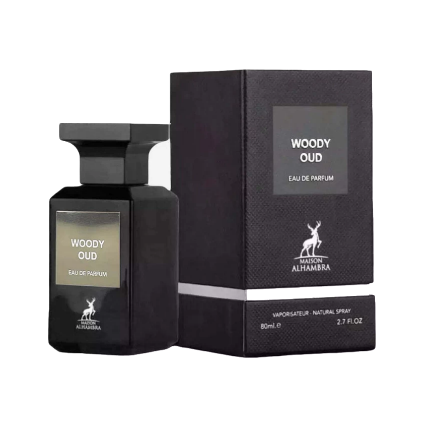 Woody Oud Eau De Parfum Oriental Perfum By Maison Alhambra 2.7 FL OZ 80 ML