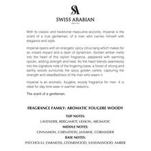 Imperial For Men Eau De Parfum By Swiss Arabian 100ml 3.4 fl oz