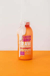 Real Raw Collagen Shampoo - Strengthen & Repair - No Water 100% Pure Aloe Juice & Coconut Water - Sulfate & Paraben Free  12.0 OZ