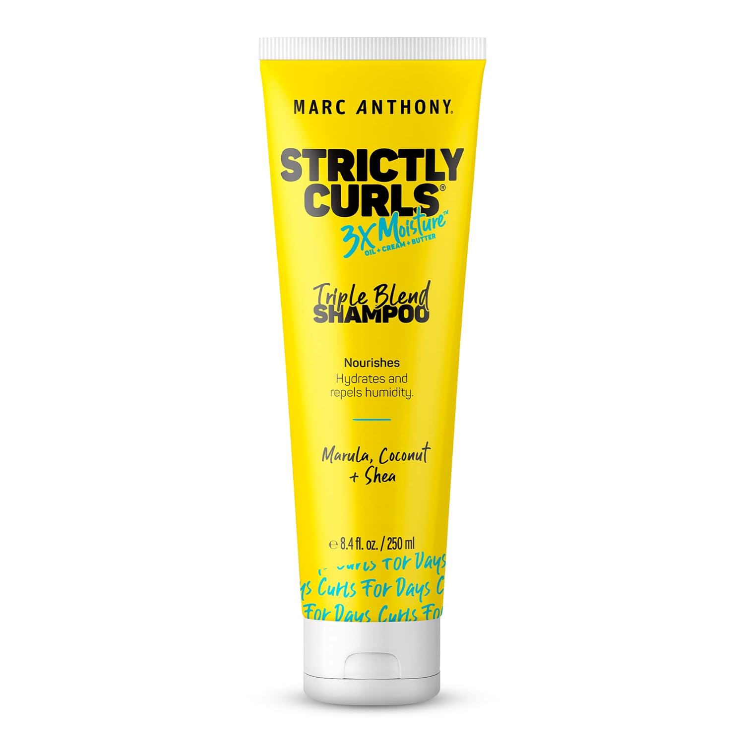 Strictly Curls 3X Moisture Triple Blend Shampoo By Marc Anthony