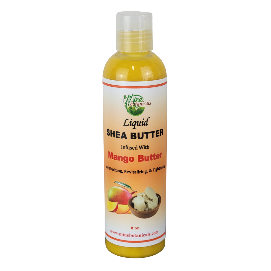 Liquid Shea Butter With Mango Butter 8 oz By Mine Botanicals