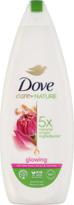 Dove Care By Nature Glowing Shower Gel, Clean, Soften, Hydrate Skin, Plant-Based Moisturizers (600ml)