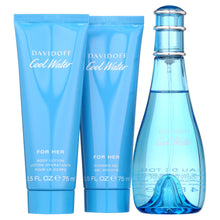 Davidoff Cool Water for Women 3 piece EDT Gift Set (3.4oz EDT, 2.5oz shower gel, 2.5oz lotion)