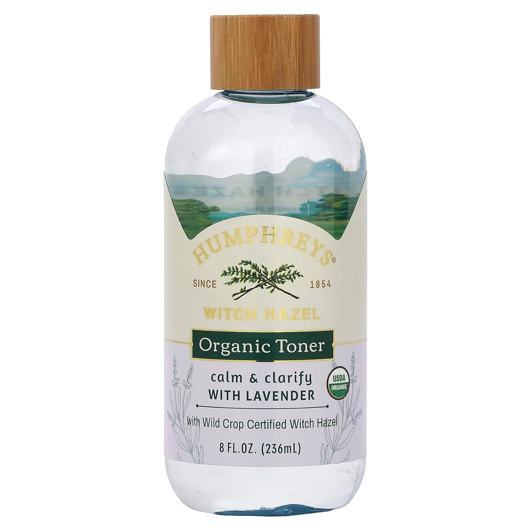 Humphreys Witch Hazel Alcohol-Free Toner With Lavender 8 FL OZ 236ml