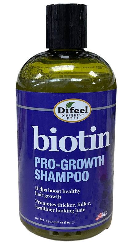 Difeel Biotin Pro-Growth Shampoo, 12 Oz.