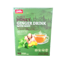 Instant Honey Ginger Drink With Mint By Lipatea 20x Sachets (18g x 20) Net Wt 12.6 OZ (360g)