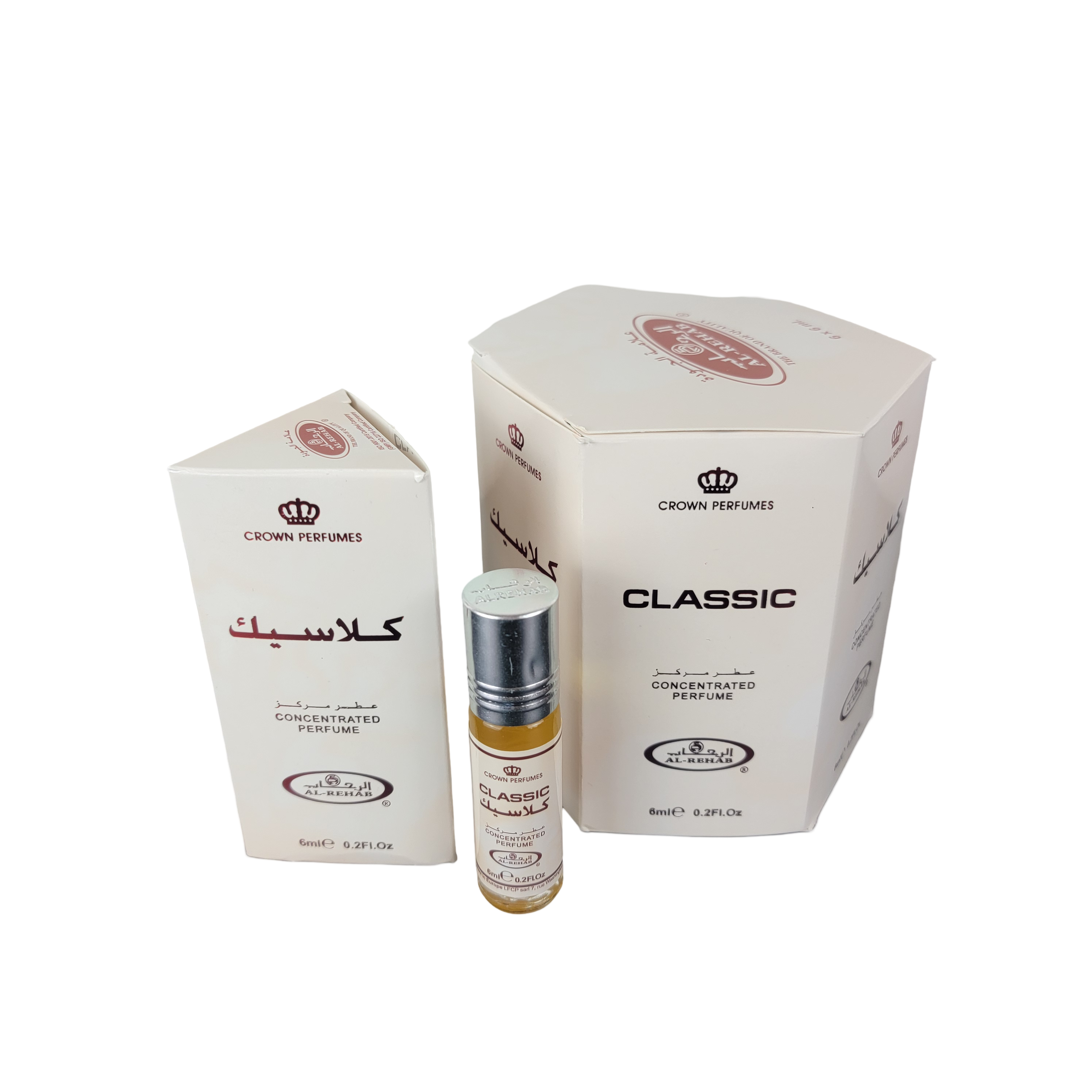 6X PIECES OF Classic Concentrated Perfumes Al Rehab Crown Perfumes 6ml  x