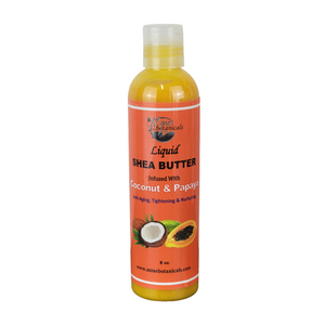 Liquid Shea Butter With Coconut & Papaya 8 oz By Mine Botanicals