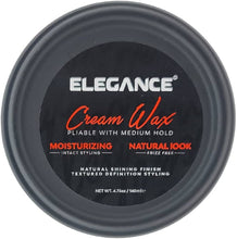 Elegance Hair Cream Wax - Moisturizing Natural Look - Extra Nourishment 4.73oz