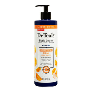 Dr Teal's Body Lotion Citrus With Vitamin C, Cocoa Butter, Shea Butter & Vitamin E 18 fl oz (532ml)