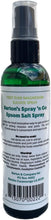 Barton’s Spray n Go Epsom Salt Spray, Organic Eucalyptus Oil, Relieves Aches and Discomfort - 4 oz