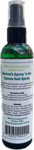 Barton’s Spray n Go Epsom Salt Spray, Organic Eucalyptus Oil, Relieves Aches and Discomfort - 4 oz