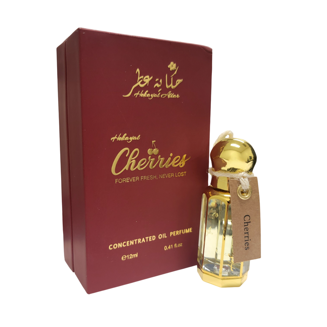 Cherries - Concentrated Perfume Oil - By Hekayat Attar - 12ml 0.41 oz