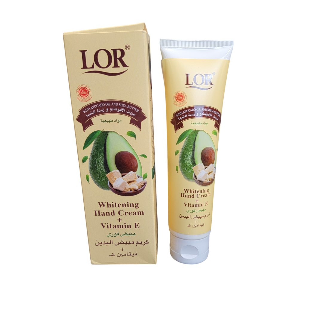 LOR Avocado Oil & Shea Butter Whitening Hand Cream W/ Vitamin E+ 100ML