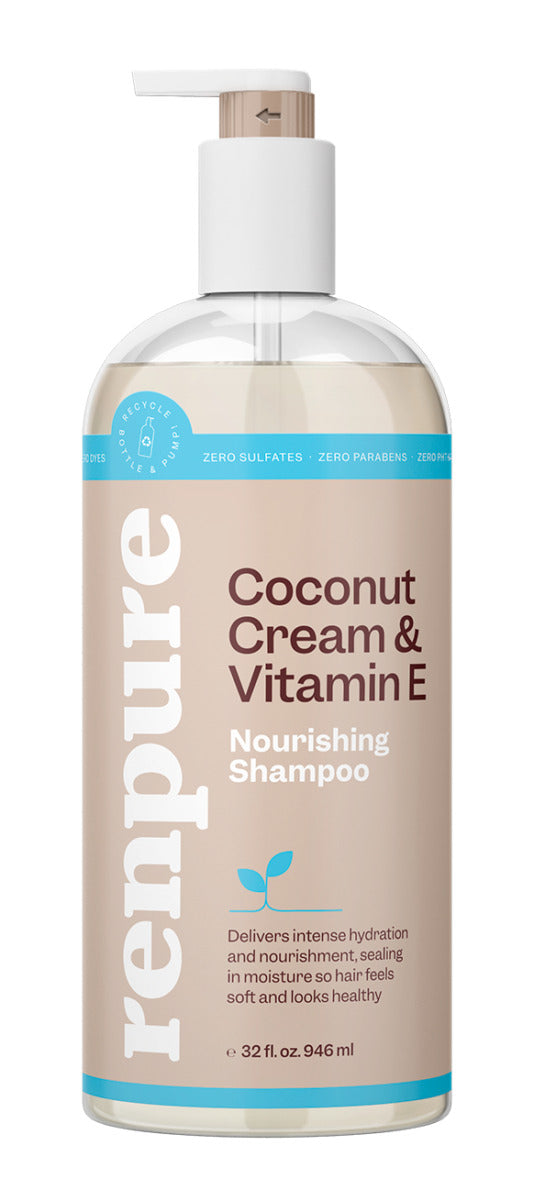 Renpure Coconut Cream & Vitamin E Nourishing Shampoo 32 FL OZ 946ml