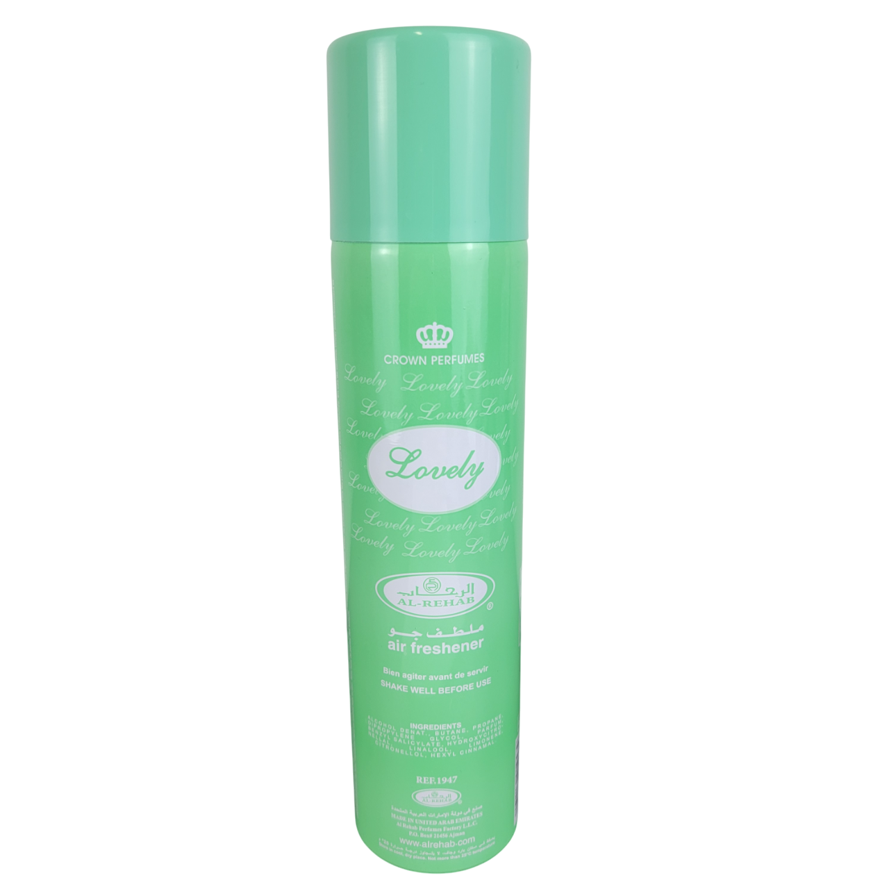 Lovely Air Freshener Crown Perfumes 300ml by Al-Rehab – Triple Traders