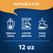 Lavazza Costiera Gran Aroma Ground Coffee 12oz Bag, Light Roast, Smooth and Aromatic Taste, Intensity 2/5, 100% Arabica