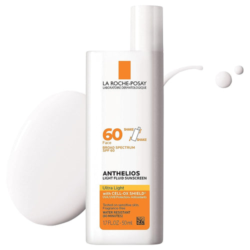 Anthelios Light Fluid Facial Sunscreen SPF 60 | Lightweight Sunscreen For Face By La Roche-Posay 50ML