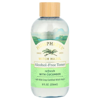Humphreys Witch Hazel Alcohol-Free Toner With Cucumber 8 FL OZ 236ml