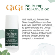 GiGi No Bump Roller Gel - Ingrown Hair Treatment Roll on & Razor Bump Remover 59ml 2 fl oz