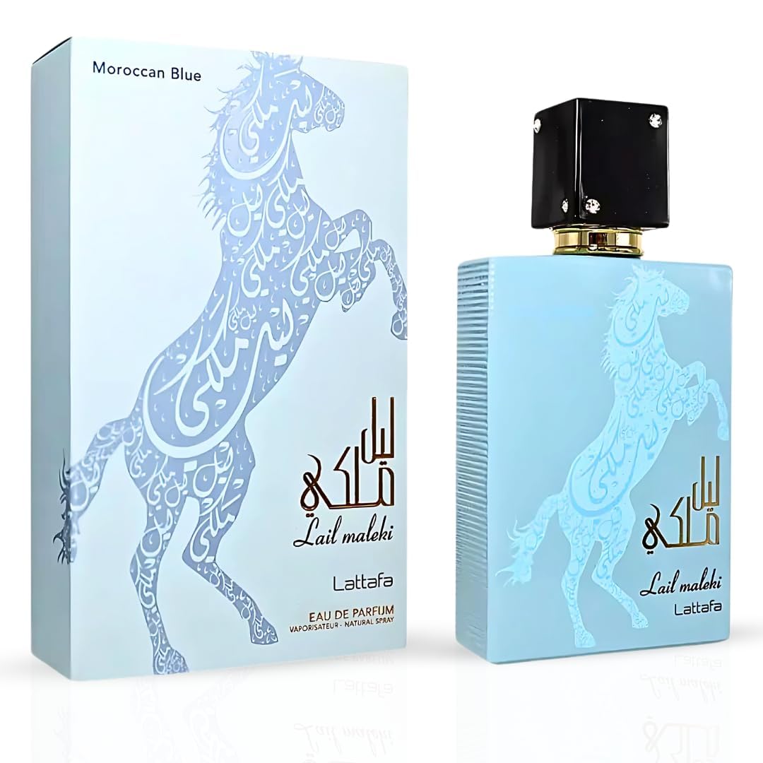 Lail Maleki Moroccan Blue Eau De Parfum By Lattafa 100ml 3.4 FL