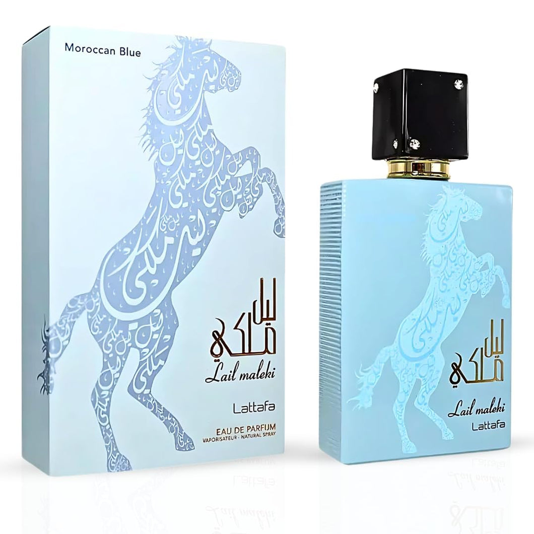 Lail Maleki Moroccan Blue Eau De Parfum By Lattafa 100ml 3.4 FL OZw